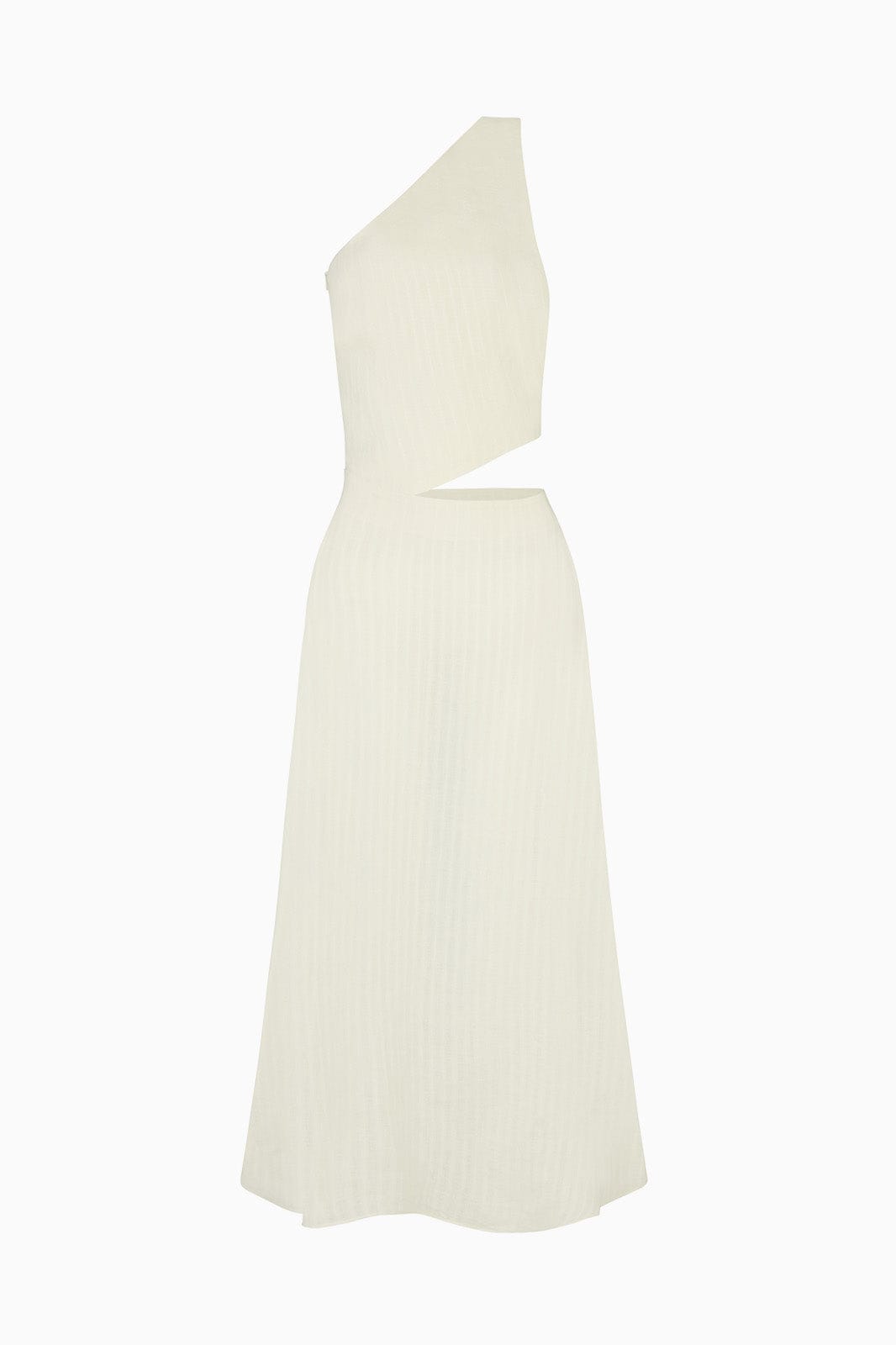 arkitaip Maxi Dresses The Ava Asymmetric Maxi Dress in off-white