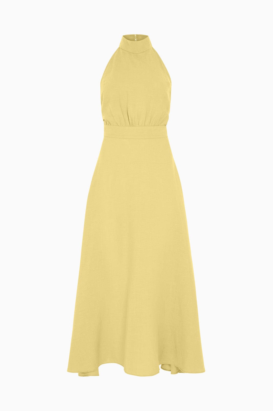 arkitaip Maxi Dresses The Isi Halterneck Dress in yellow