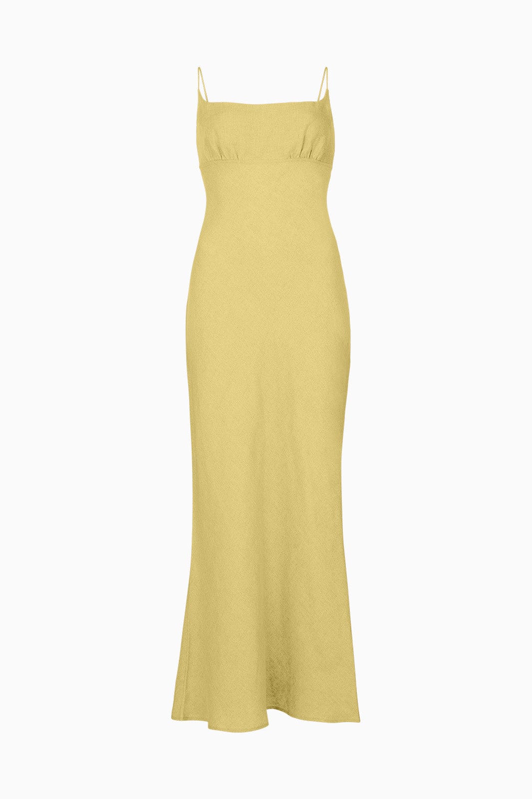 arkitaip Maxi Dresses The Nicola Maxi Slip Dress in yellow