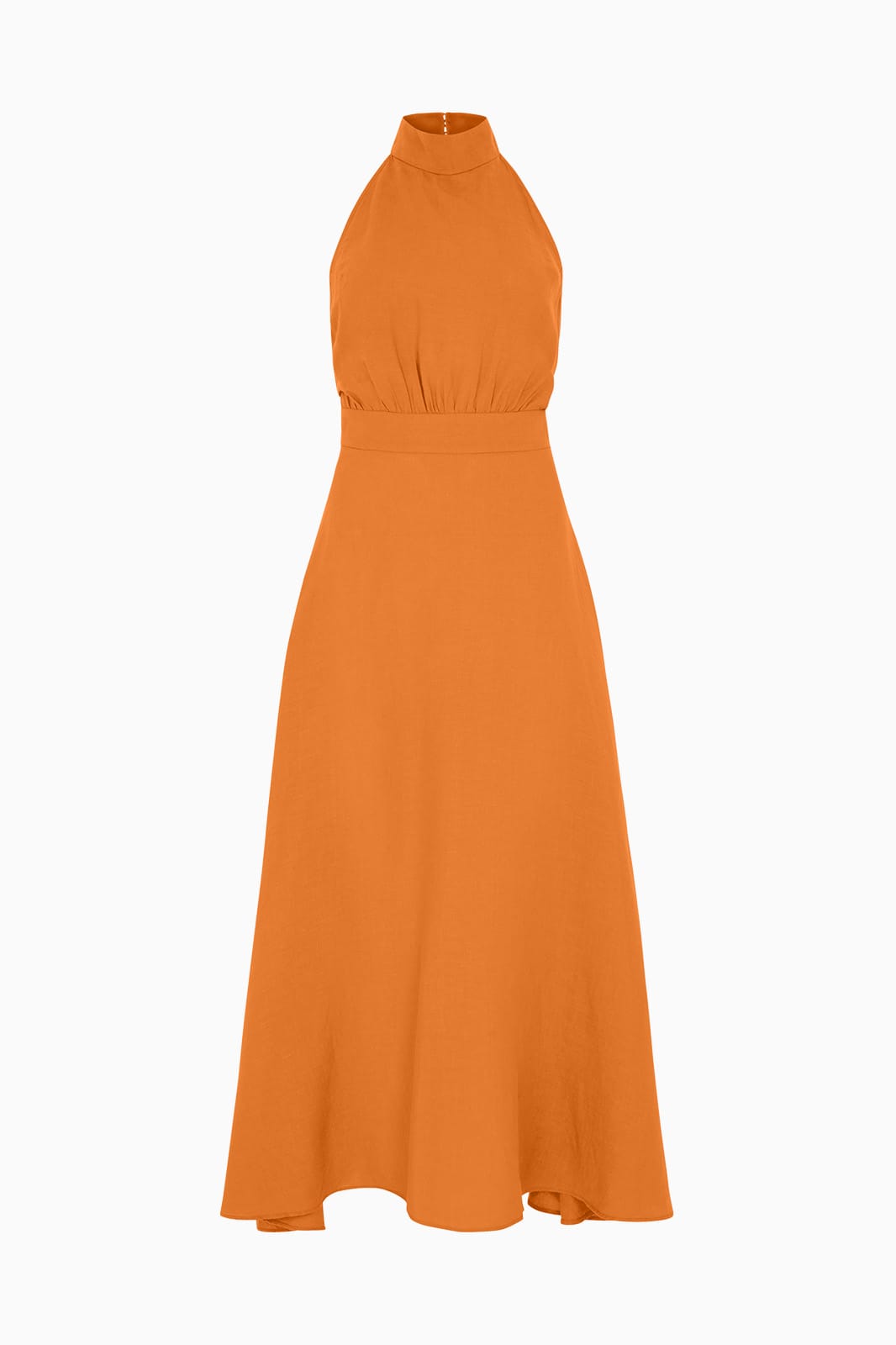 arkitaip Maxi Dresses The Isi Halterneck Dress in mango sorbet