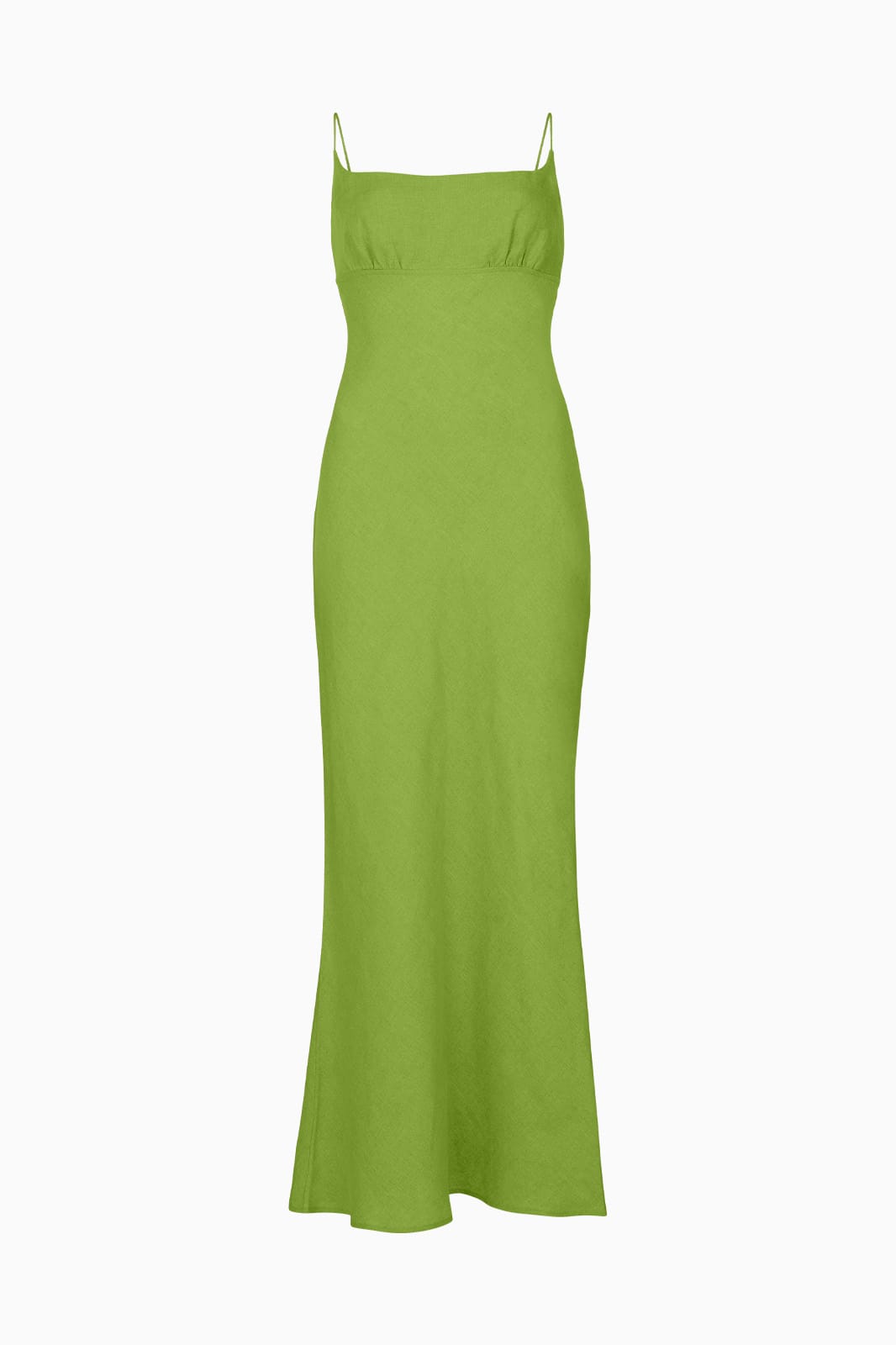 arkitaip Maxi Dresses The Nicola Maxi Slip Dress in apple green