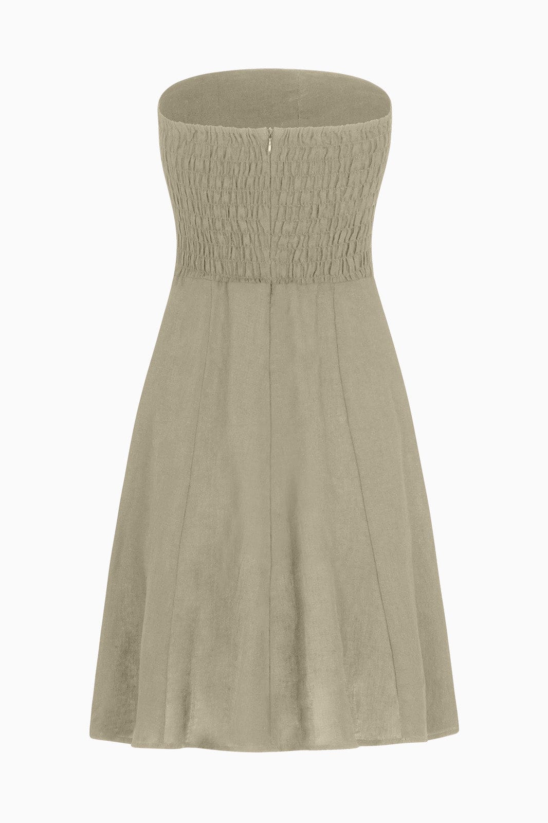 arkitaip Mini Dresses The Chiara Mini Bandeau Dress in oatmeal